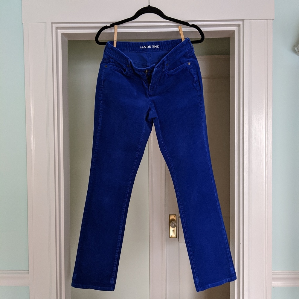 Lands End blue corduroy pants